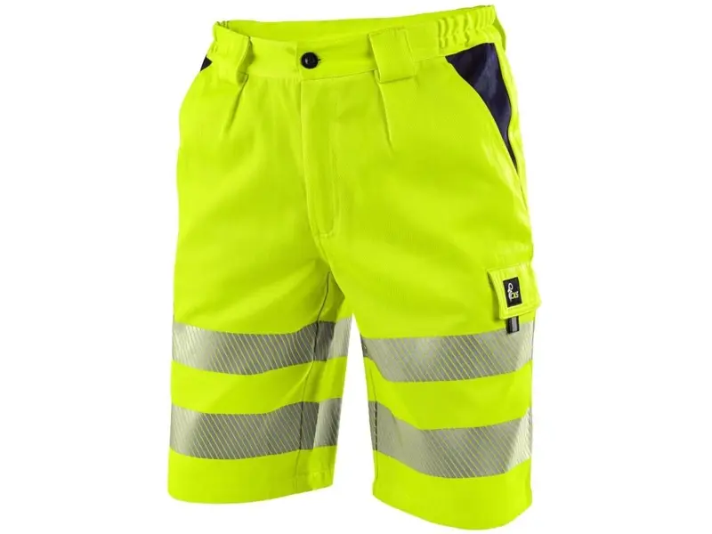 Kraťasy CXS NORWICH, výstražné, pánske, žlto-modré