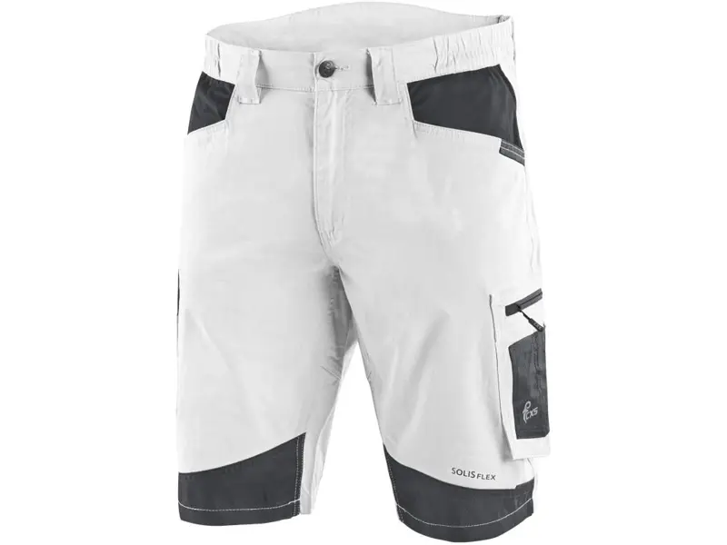 Kraťasy CXS SOLIS FLEX, pánske, bielo-sivé, veľ. 46