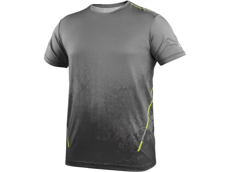 Tričko CXS SPORTY FLOW, krátky rukáv, sivé, veľ. S
