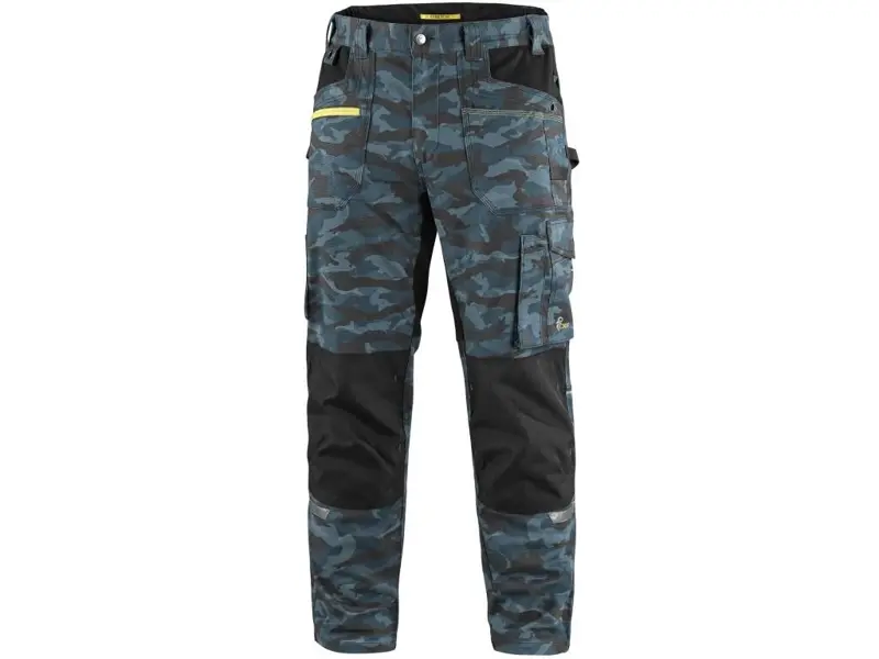 Pánske nohavice CXS STRETCH maskáčové modré Pánske nohavice CXS STRETCH maskáčové modré