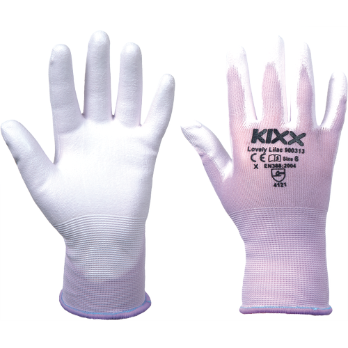 LOVELY LILAC  rukavice nylon PU dlaň