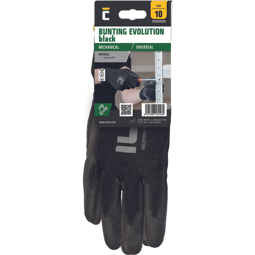 BUNTING EVO BLACK rukavice blister
