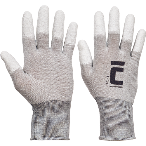 TEREL ruk.antist.nylon úplet, prsty PU TEREL ruk.antist.nylon úplet, prsty PU