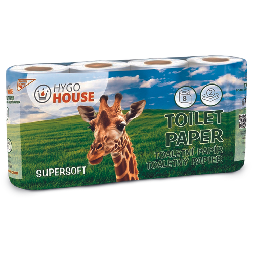 HYGOHOUSE toaletní papír,2vrs.,8ks