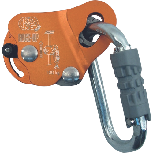 Guided type fall arrester BACK UP