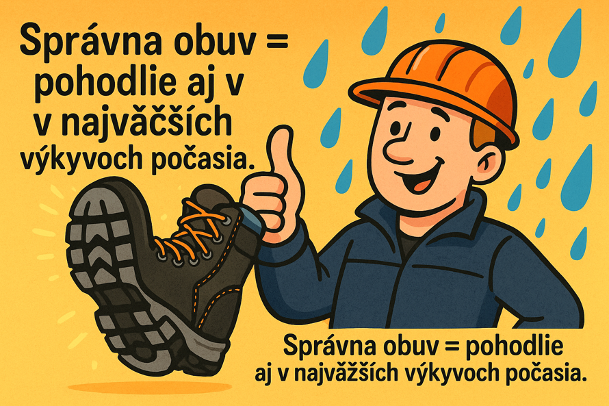 Kvalitná pracovná obuv vhodná pre teplotné výkyvy počas roka