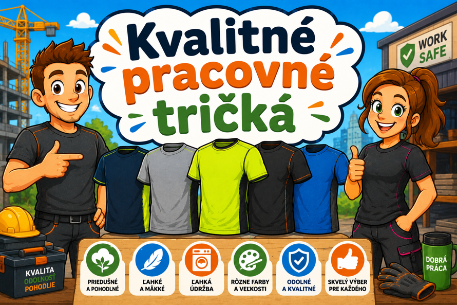 Kvalitné pracovné tričká: Spoľahlivý základ pre každodenný komfort