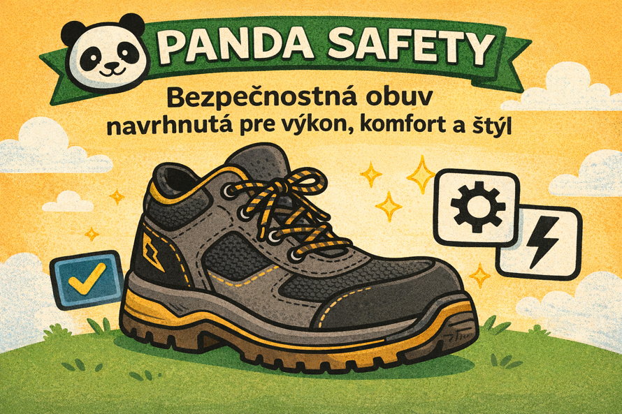 Talianska bezpečnostná obuv PANDA SAFETY – ochrana chodidiel, komfort a moderný pracovný dizajn
