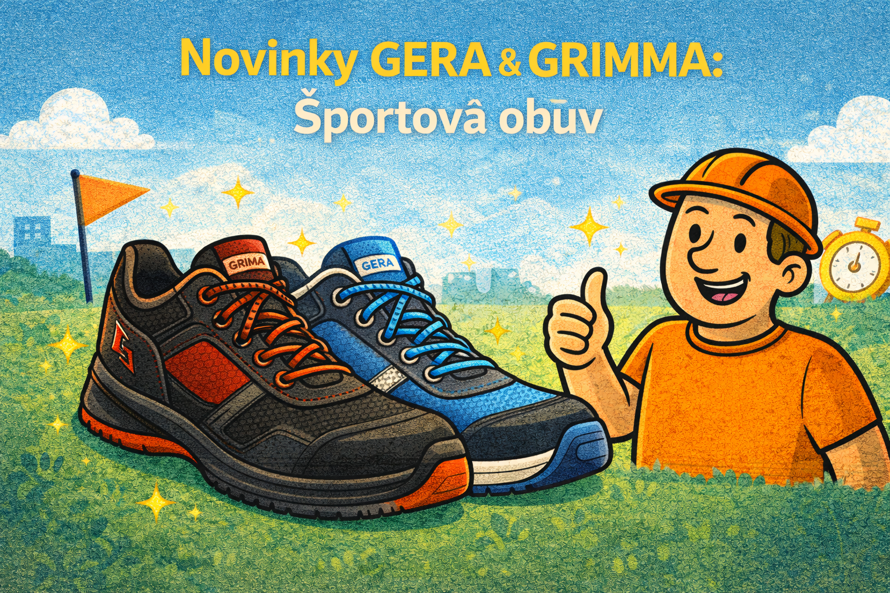 Bezpečnostná pracovná obuv GERA a GRIMMA so športovým dizajnom