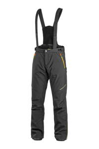 NOHAVICE CXS TRENTON, ZIMNÝ SOFTSHELL, PÁNSKE, ČIERNE S HV ŽLTO/ORANŽOVÝMI DOPLNKAMI