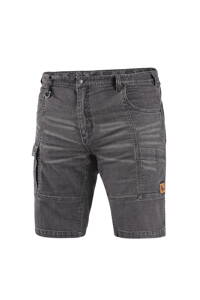 KRAŤASY JEANS CXS MURET, PÁNSKE, ŠEDO-ČIERNA