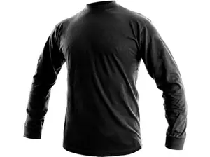 Pánske tričko s dlhým rukávom PETR, čierne