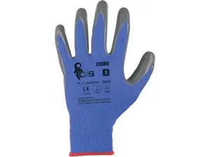Potiahnuté rukavice CERRO, modro-šedé