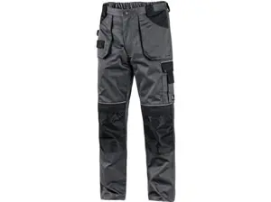 Nohavice do pása CXS ORION TEODOR, skrátené - 170-176cm, pánske, šedo-čierne