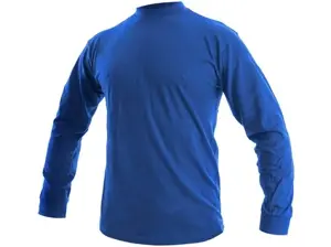 Tričko PETR, dlhý rukáv, stredne modré