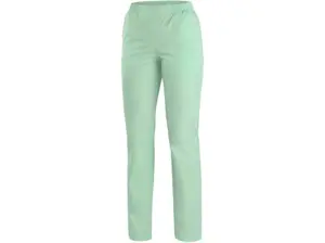 Dámske nohavice CXS TARA zelené s bielymi doplnkami
