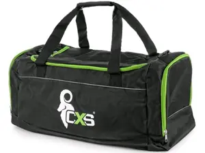 Športová taška CXS, čierno-zelená, 75 x 37,5 x 37,5 cm