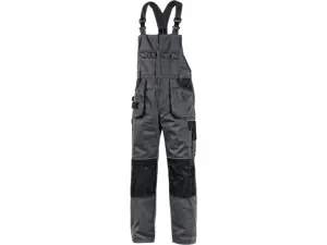 Pánske montérkové nohavice CXS ORION KRYŠTOF, 170-176cm, zimné, pánske, šedo-čierne