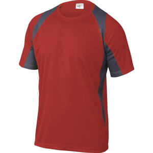 Tričko BALI, červená-sivá