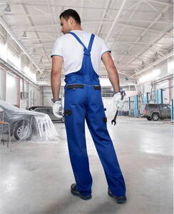 Nohavice s náprsenkou ARDON® COOL TREND modré predĺžené