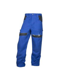 Zimné montérkové nohavice do pása modro-čierne
