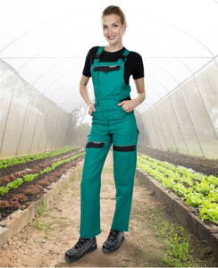 Nohavice s náprsenkou ARDON® COOL TREND dámske zelené