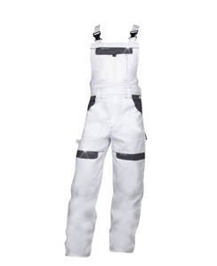 Nohavice s náprsenkou ARDON® COOL TREND bielo-sivé