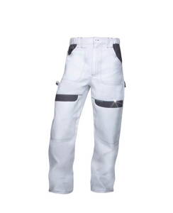 Predĺžené nohavice do pása ARDON® COOL TREND bielo-sivé