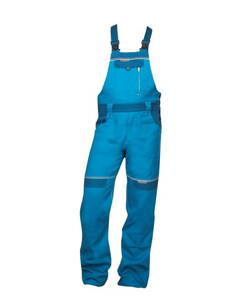 Skrátené nohavice s náprsenkou ARDON® COOL TREND stredne modré