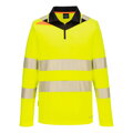 DX4 Hi-Vis Polokošeľa so zipsom L/S