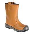 FW13 Oceľové akčné kožené topánky Rigger Boot S1P SR