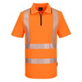KX3 Športová Hi-Vis polokošeľa so zipsom S/S