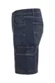 Stretch multi-pocket denim Bermuda shorts