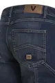 Stretch multi-pocket denim Bermuda shorts