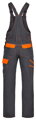 ARDON H8410 Predĺžené nohavice s náprsenkou  COOL TREND sivo-oranžové