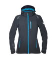 ARDON H6308 Bunda softshell  FLORET dámska, čierna (tyrkysové zipsy)