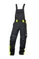 ARDON H6435 Nohavice s náprsenkou ARDON® NEON čierno-žlté predĺžené