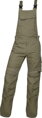 ARDON H6453 Nohavice s náprsenkou ARDON® URBAN+ khaki predĺžené