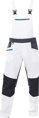 ARDON H6602 Nohavice s náprsenkou ARDON® 4Xstretch®  biele