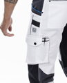 ARDON H6602 Nohavice s náprsenkou ARDON® 4Xstretch®  biele