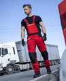 ARDON H6612 Nohavice s náprsenkou ARDON® 4Xstretch®  červené