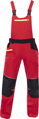ARDON H6612 Nohavice s náprsenkou ARDON® 4Xstretch®  červené