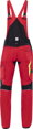 ARDON H6612 Nohavice s náprsenkou ARDON® 4Xstretch®  červené