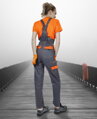 ARDON H8132 Nohavice s náprsenkou ARDON® COOL TREND dámske sivo-oranžové