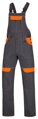ARDON H8410 Predĺžené nohavice s náprsenkou  COOL TREND sivo-oranžové