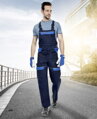 ARDON H8420 Nohavice s náprsenkou ARDON® COOL TREND tm.modré-sv.modré