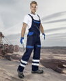 ARDON H8932 Reflexné nohavice s náprsenkou  COOL TREND tm.modré-sv.modré