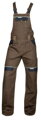 ARDON H8961 Nohavice s náprsenkou ARDON® COOL TREND hnedé