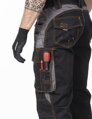 ARDON H9129 Nohavice do pása ARDON® VISION 02 čierno-sivé, skrátené