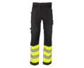 REFLECTOS Trousers black/yellow